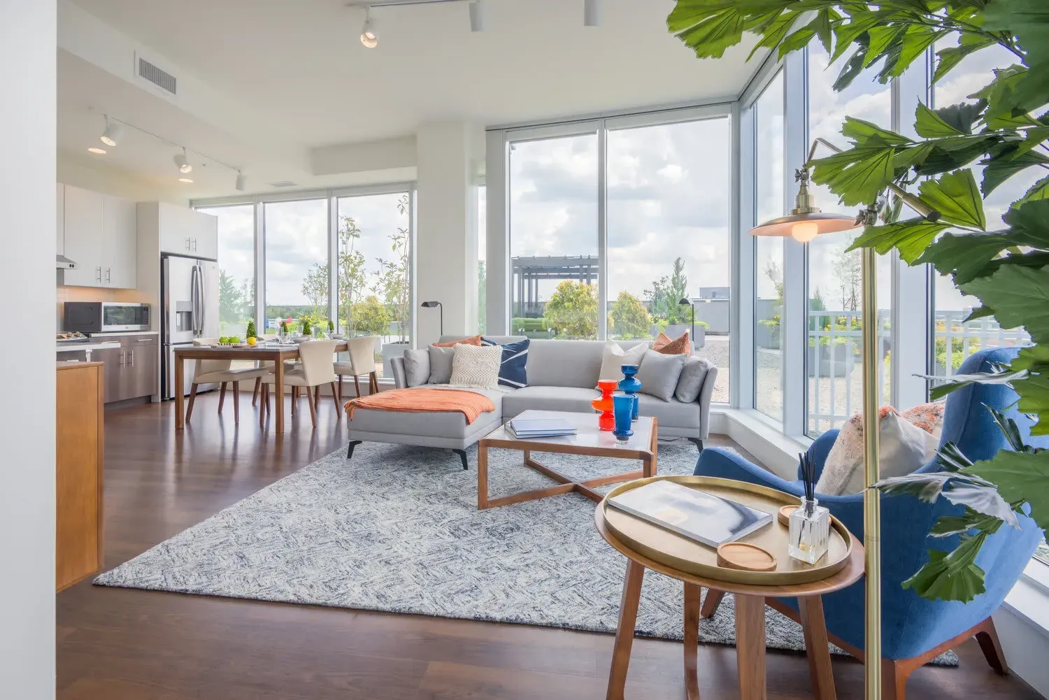 Floor plans at One City Center in Durham, North Carolina