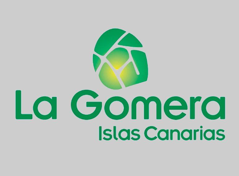 A green logo for la gomera islas canarias