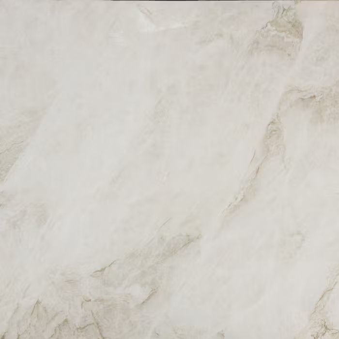 Un primer plano de una baldosa de mármol blanco con textura de mármol.
