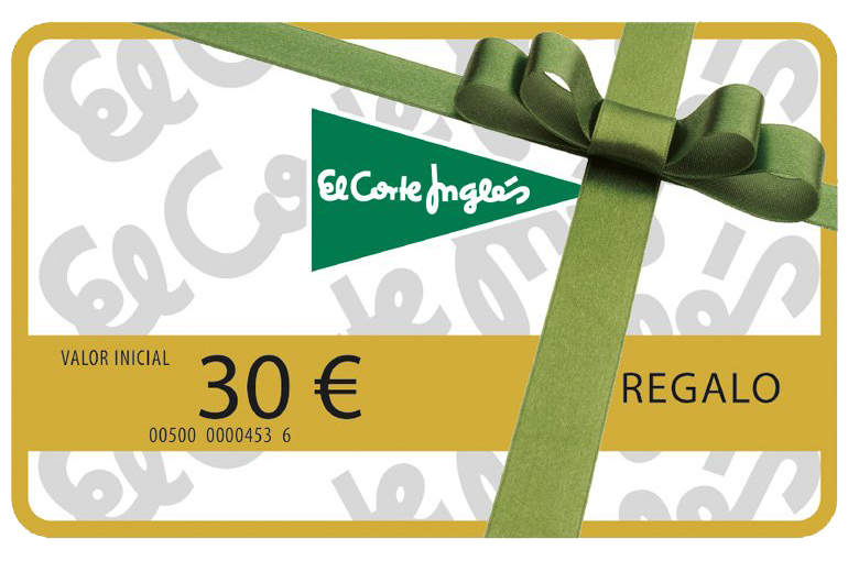 tarjeta regalo valor inicial 30€ El corte ingles