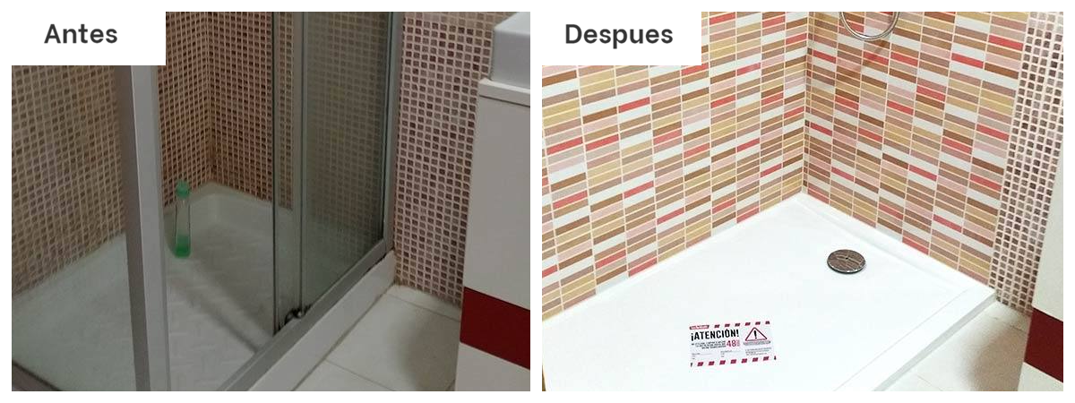Fotos de cambio de bañera por ducha en Reus