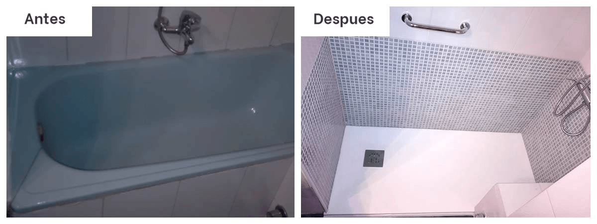 Fotos de cambio de bañera por ducha en Motril