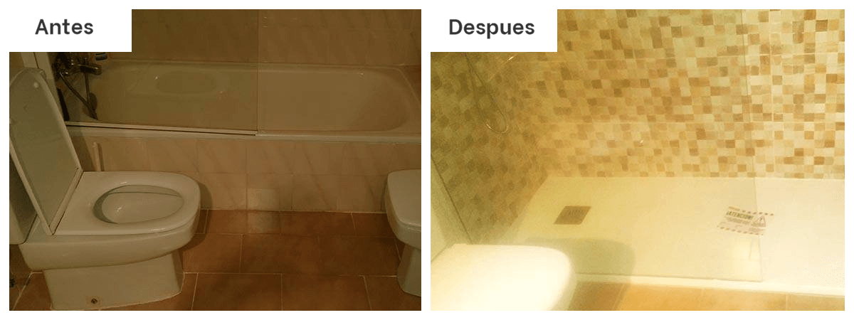 cambio de bañera por plato de ducha antideslizante en Denia realizado por Securibath