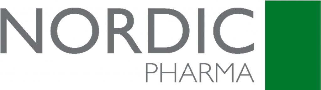 Nordic Pharma logo empresa colaboradora con SecuriBath
