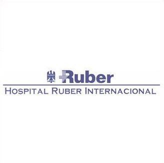 Es un logotipo para un hospital llamado ruber internacional.