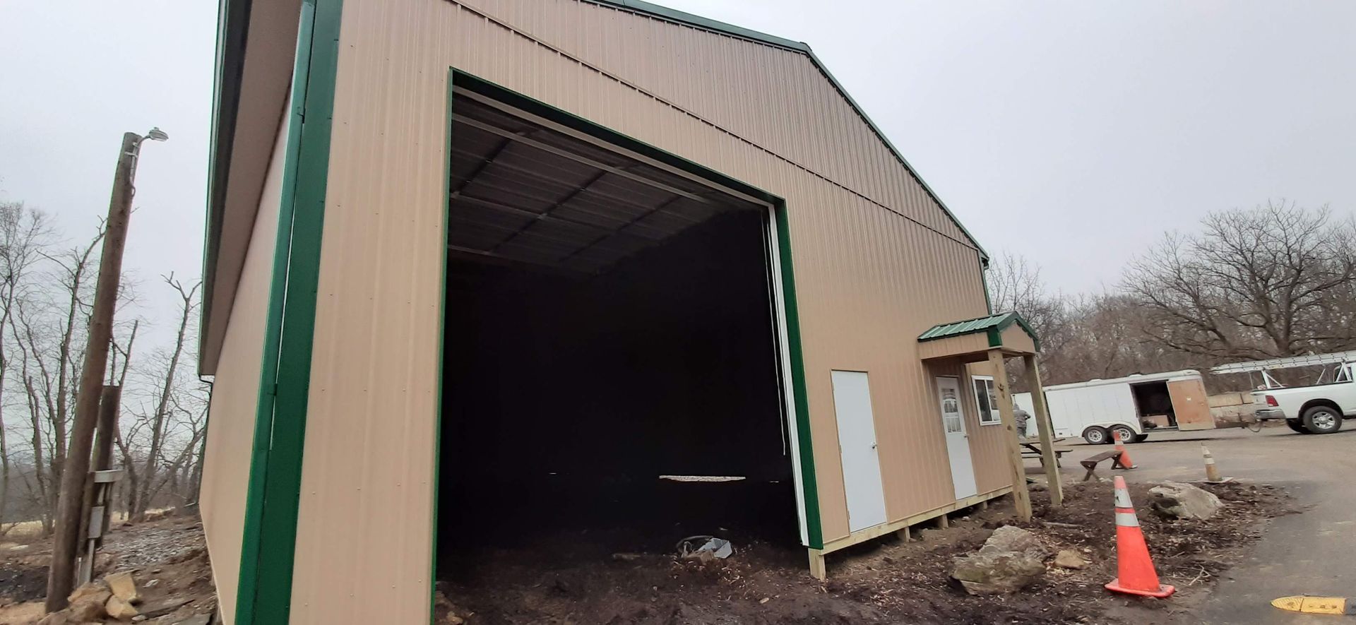 Close View Of  WareHouse  – Lititz, PA – Trailside Spouting, LLC