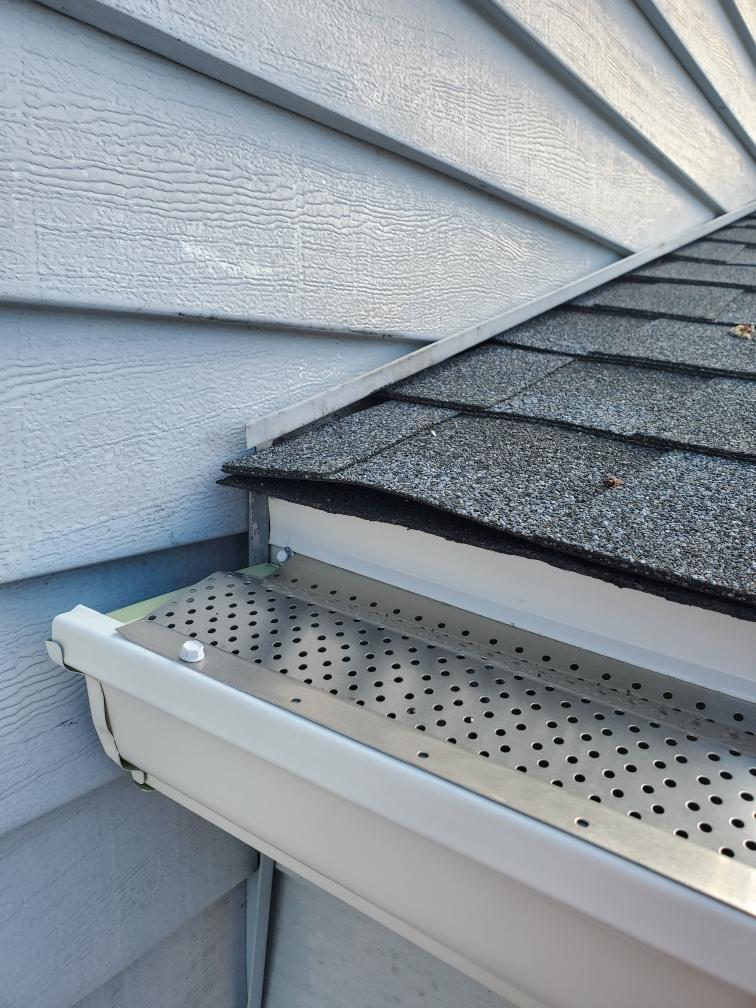 Close-Up View Of Gutter With Gutter Protection – Lititz, PA – Trailside Spouting, LLC