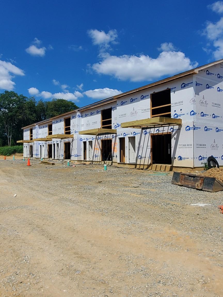 Houses Under Construction – Lititz, PA – Trailside Spouting, LLC