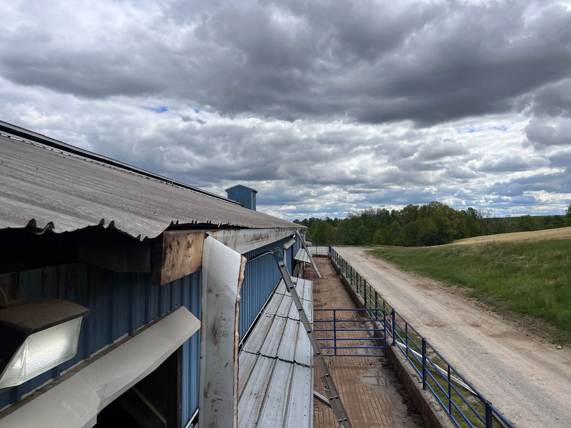 WareHouse Gutter Area - Lititz, PA – Trailside Spouting, LLC