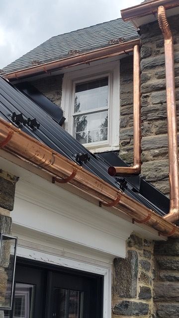 Gutter View of the House - Lititz, PA – Trailside Spouting, LLC