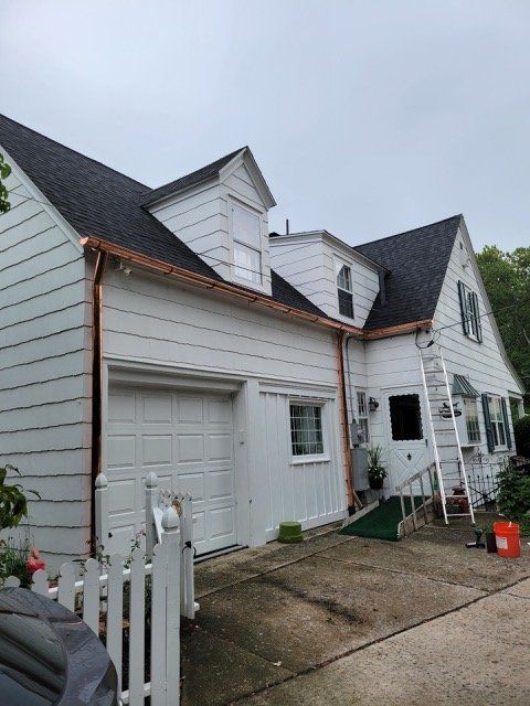 House With New Copper Gutters – Lititz, PA – Trailside Spouting, LLC