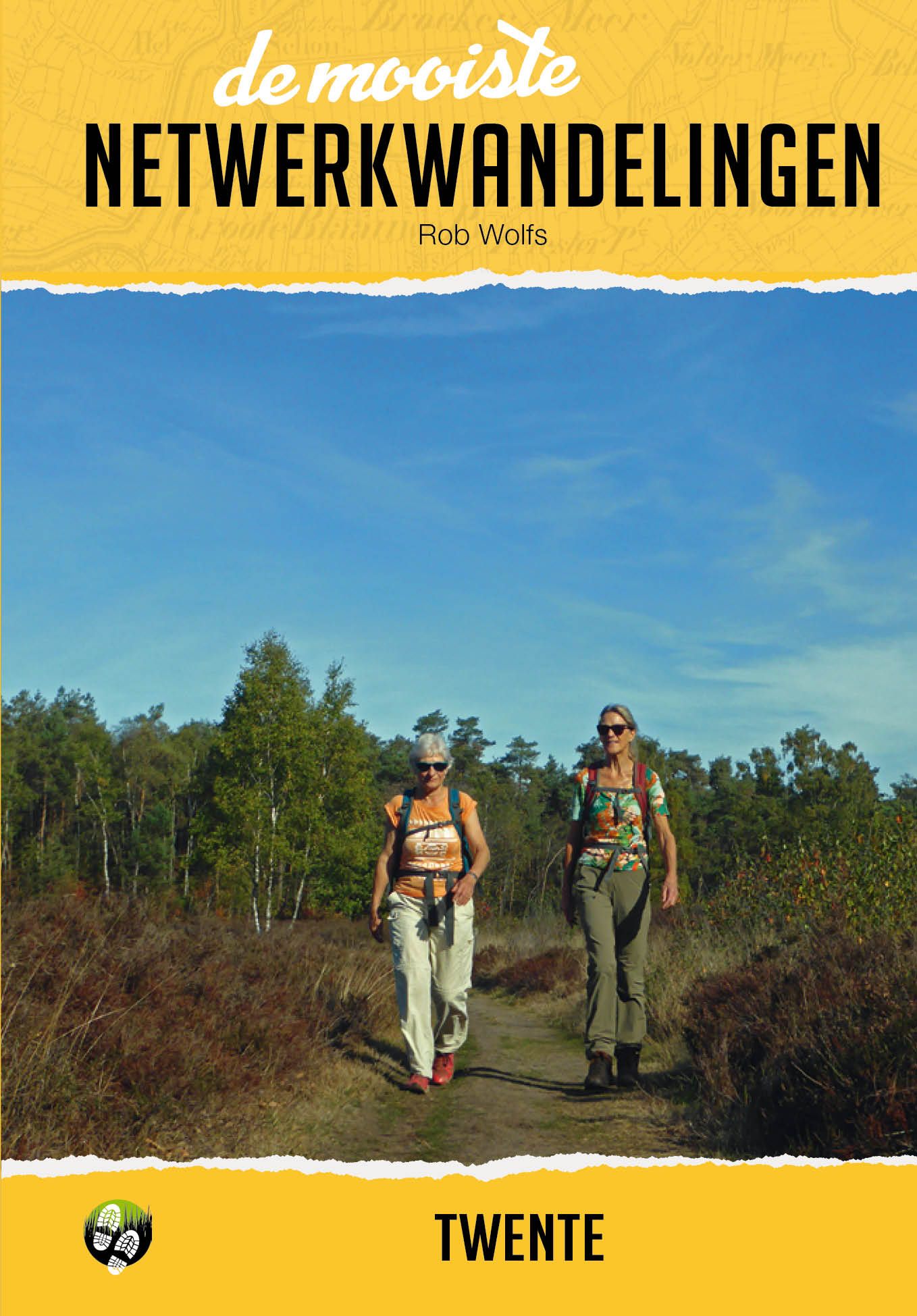 Cover van de wandelgids De mooiste netwerkwandelingen Twente Elmar