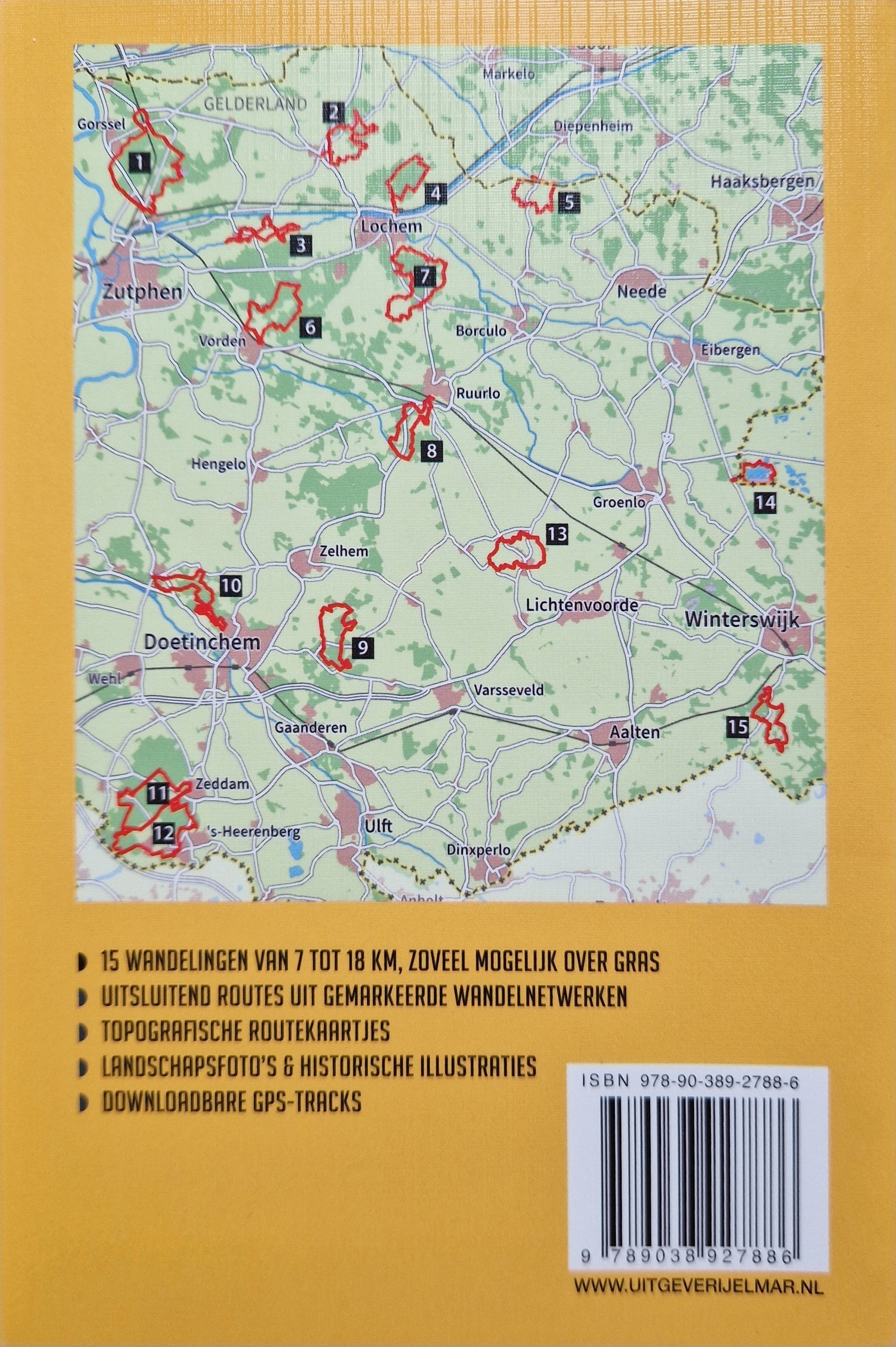 Cover van de wandelgids De mooiste netwerkwandelimngen Achterhoek Liemers