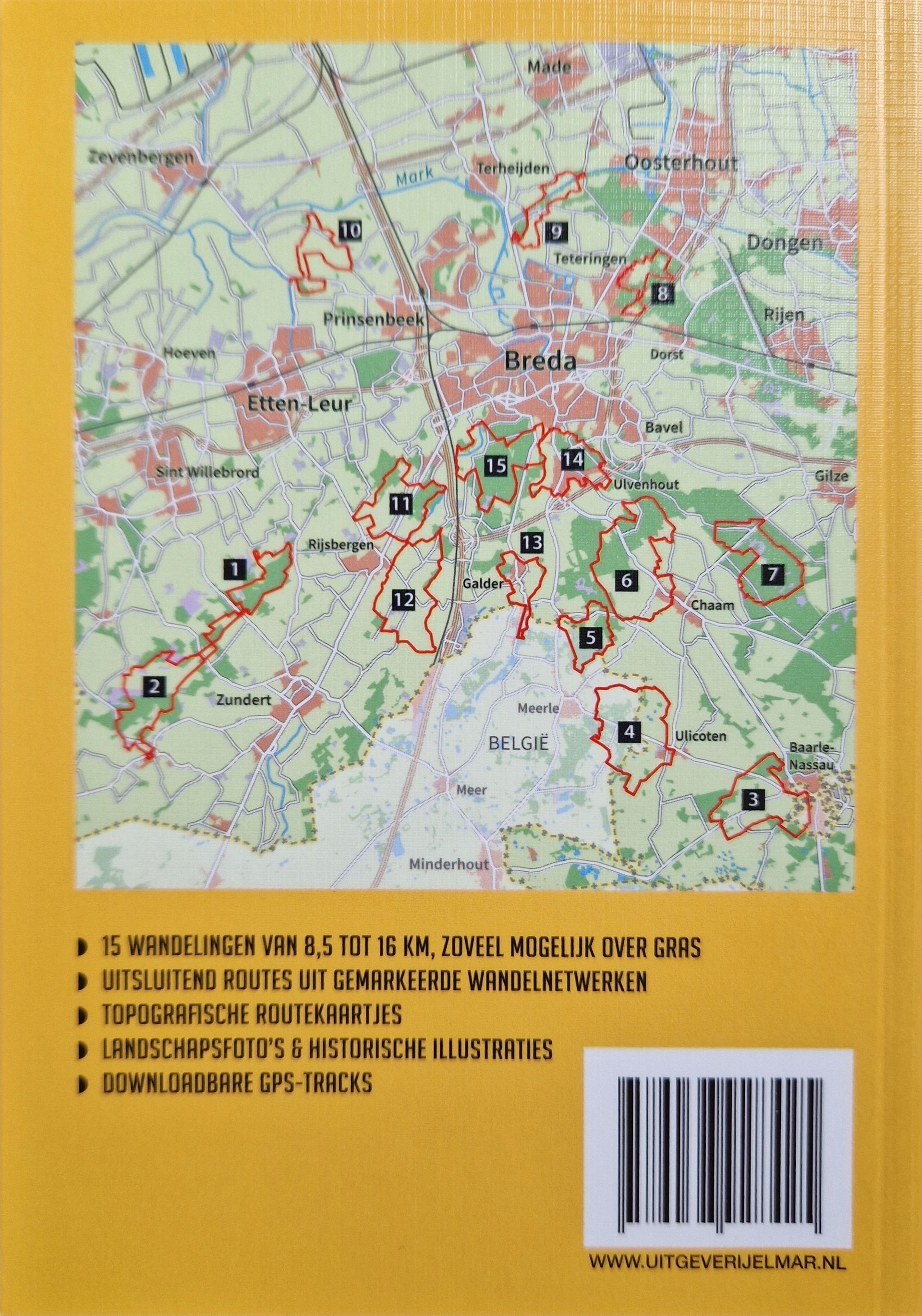 Cover van de wandelgids De mooiste netwerkwandelingen Baronie van Breda  Elmar