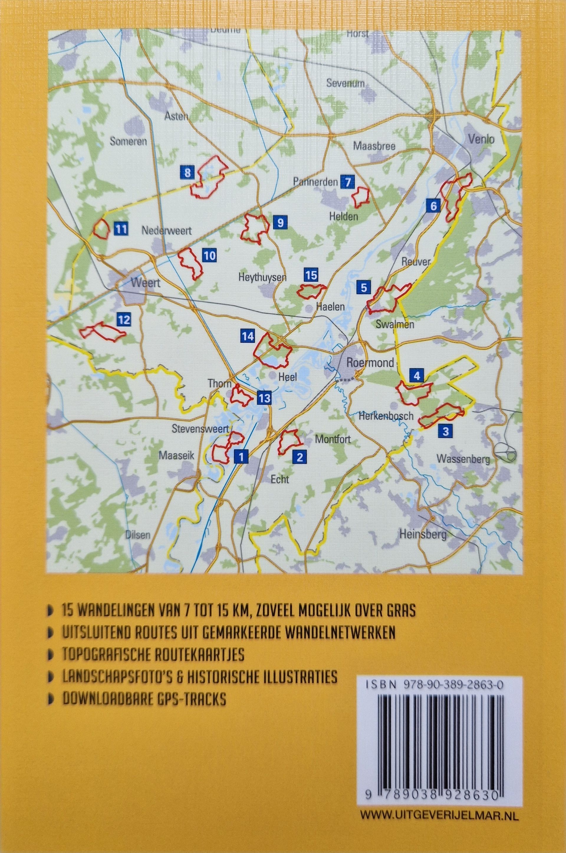 Cover van de wandelgids De mooiste netwerkwandelingen Hart van Limburg  Elmar