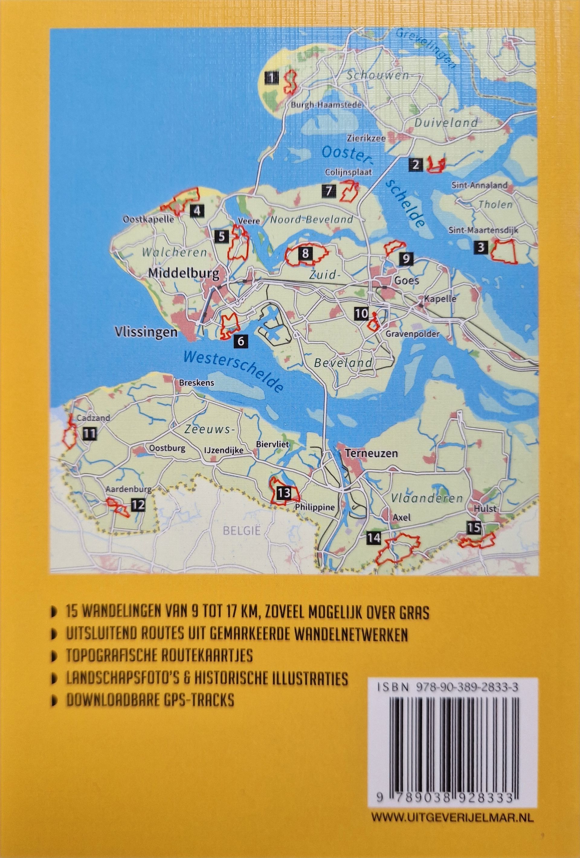 Cover van de wandelgids De mooiste netwerkwandelingen Zeeland Elmar