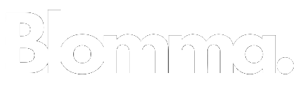 Le mot « Blomma » dans une police épurée et minimaliste.