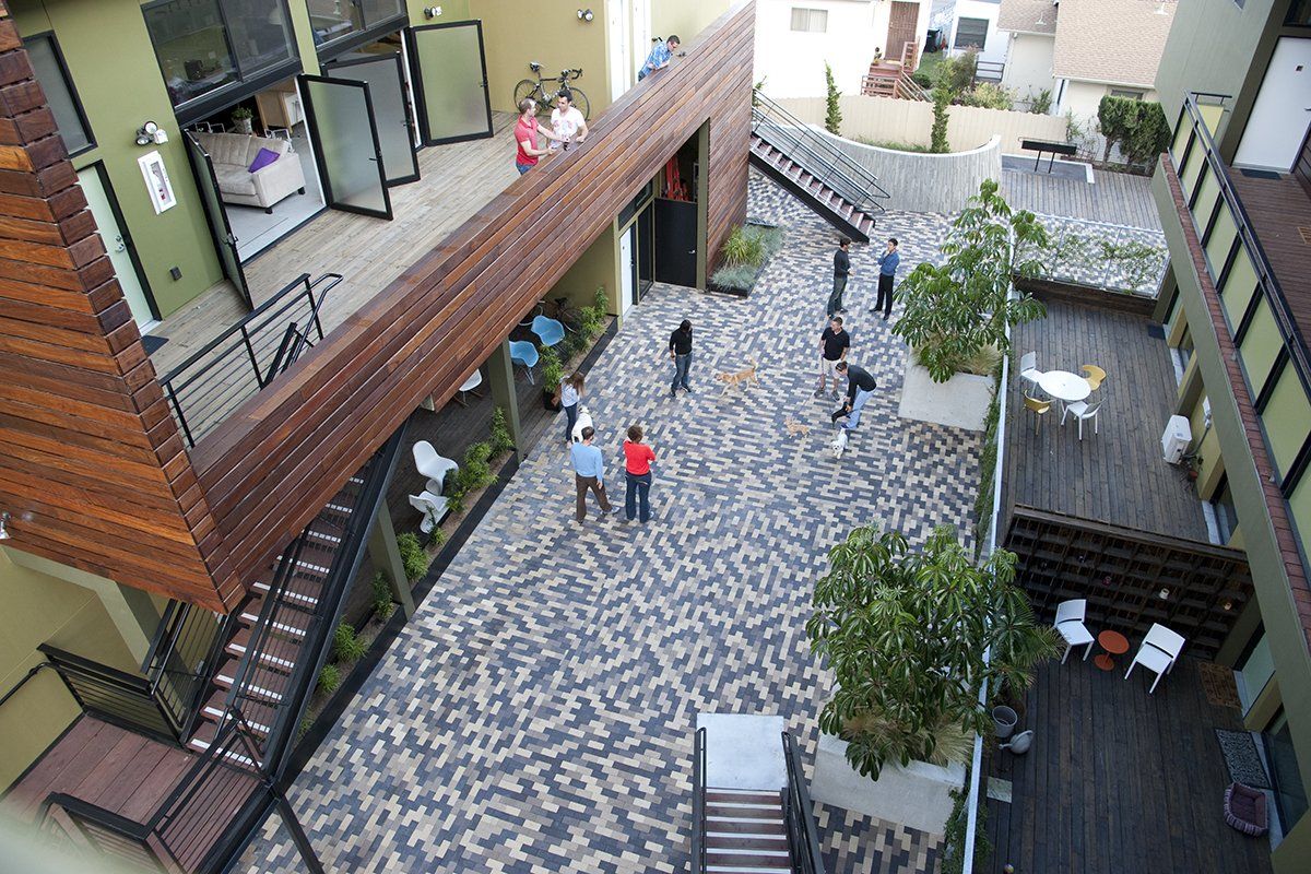 View of Centre Lofts Courtyard