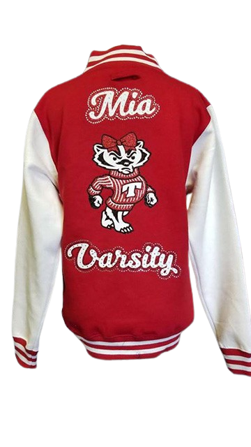 a custom varsity jacket