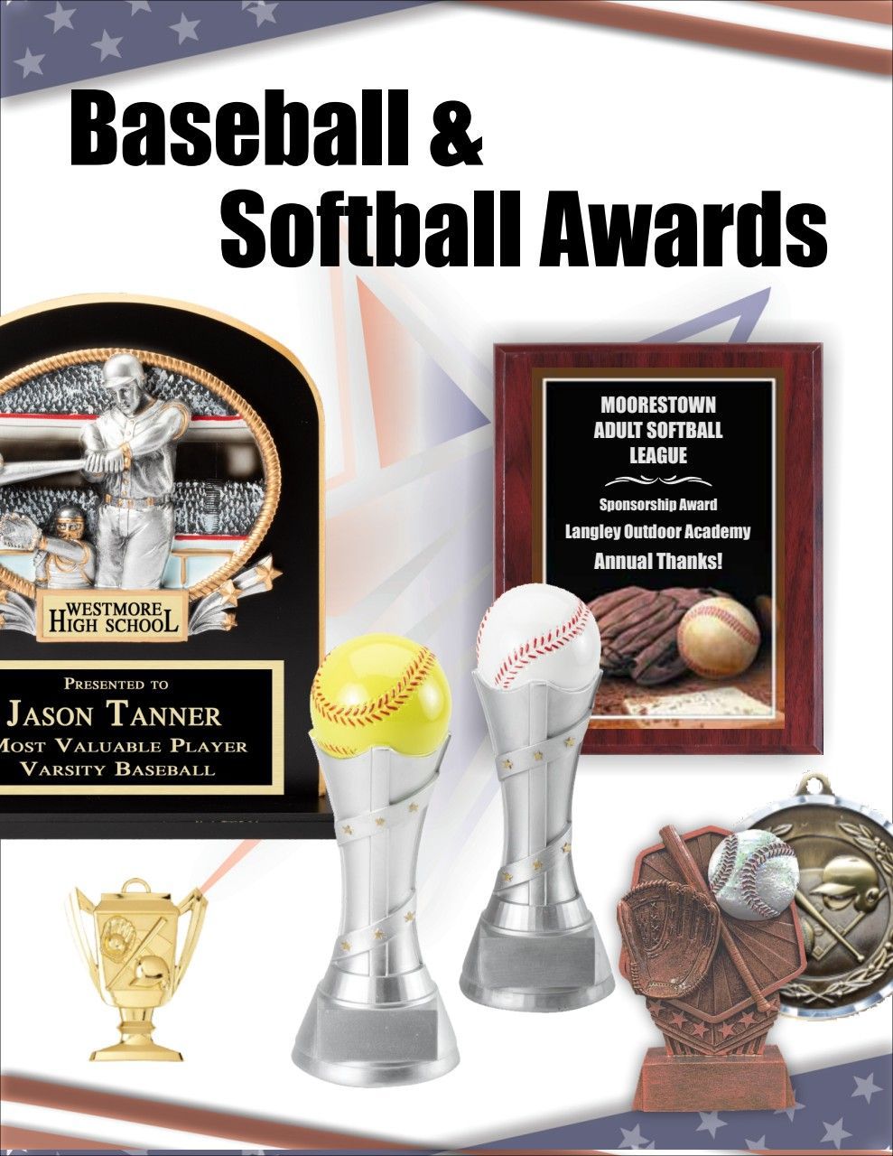 There are many different types of baseball and softball awards.