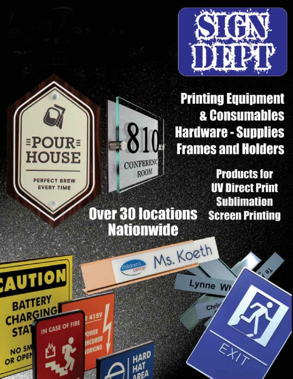 Sign dept printing equipment and consumables hardware supplies frames and holders products for uv direct print sublimation screen printing over 30 locations nationwide