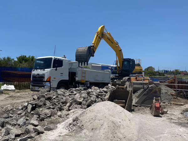 excavation in progress