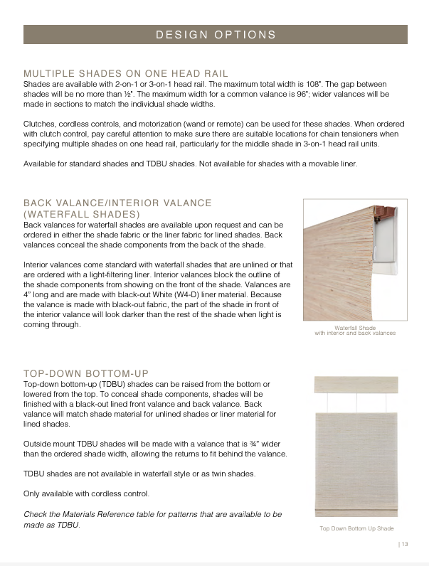 Walden Natural Shades Collection