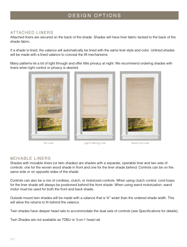 Walden Natural Shades Collection
