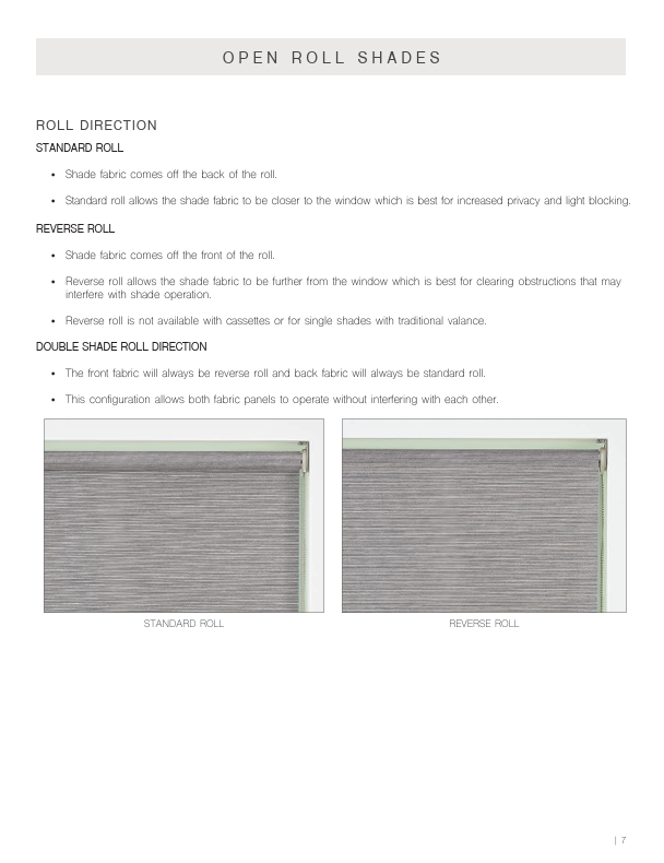 Natural Roller Shades Collection