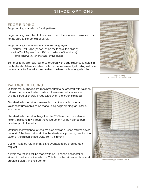 Walden Natural Shades Collection