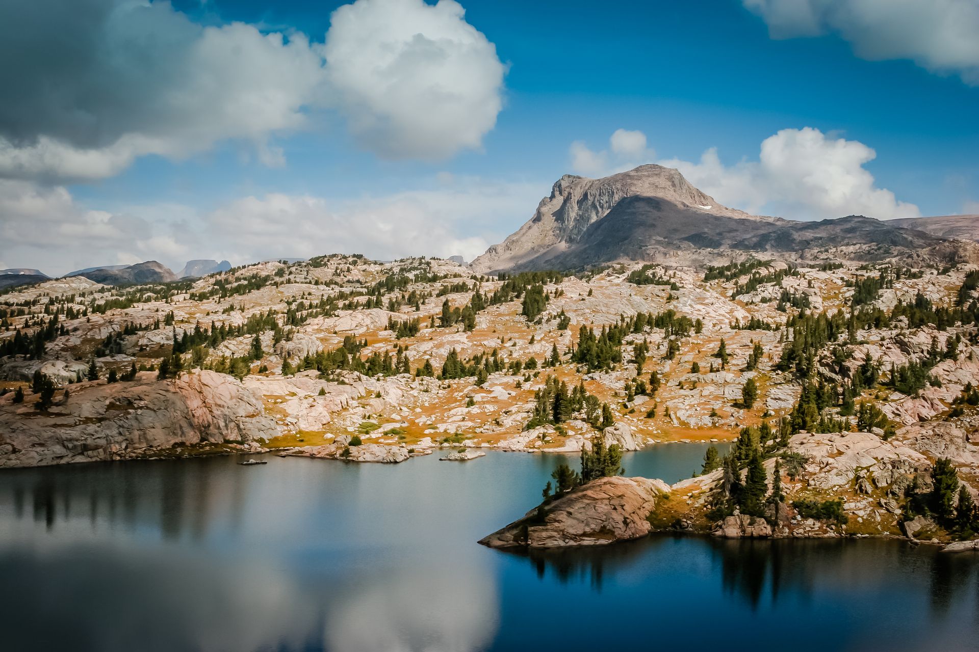 The rugged peaks of the Beartooth Range in Wyoming.