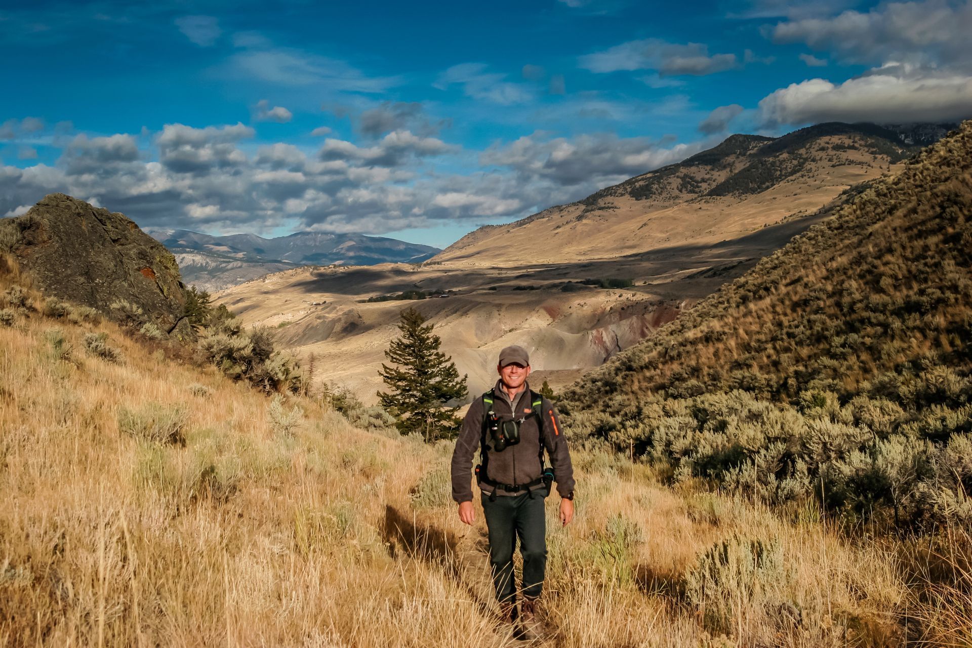 Enjoying a day hike along the Rescue Creek Trail.