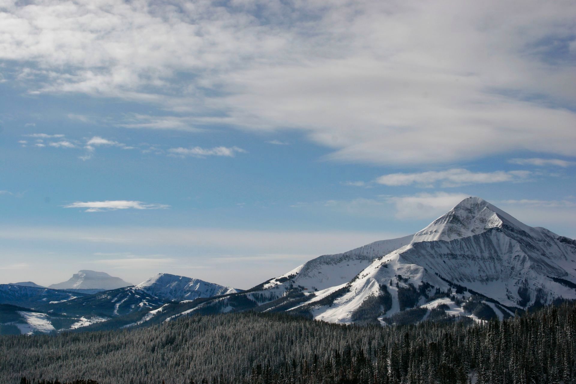 Lone Peak offers incredible downhill skiing and sees nearly 400 inches of snow during the winter.