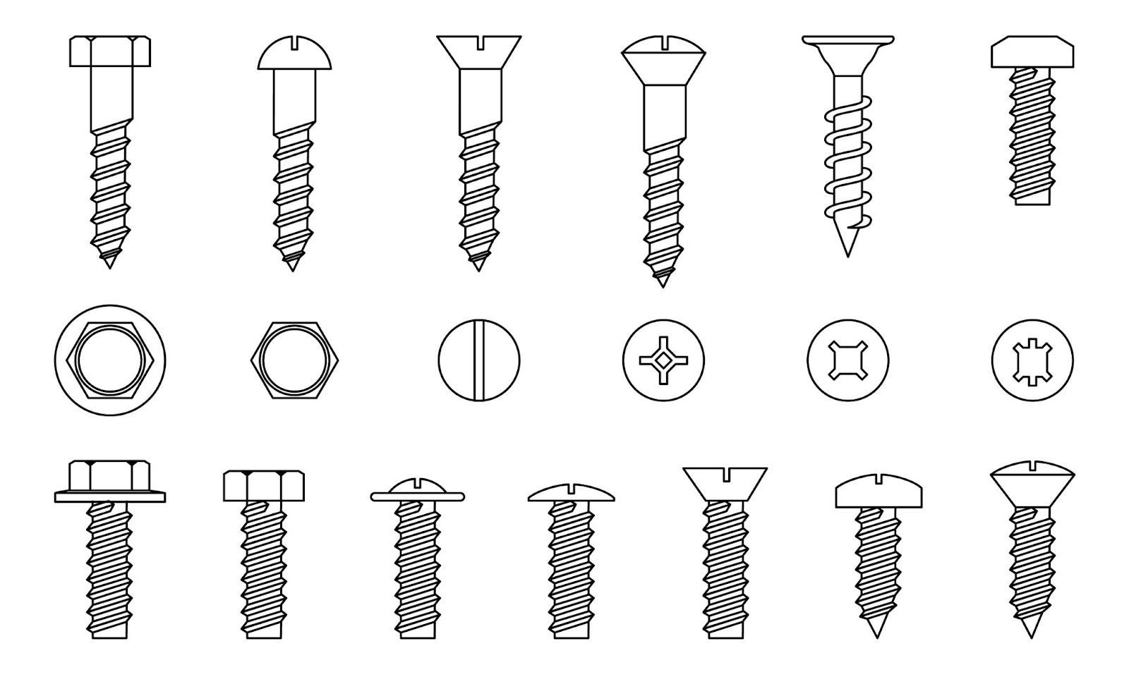 Various Types Of Machine Screws