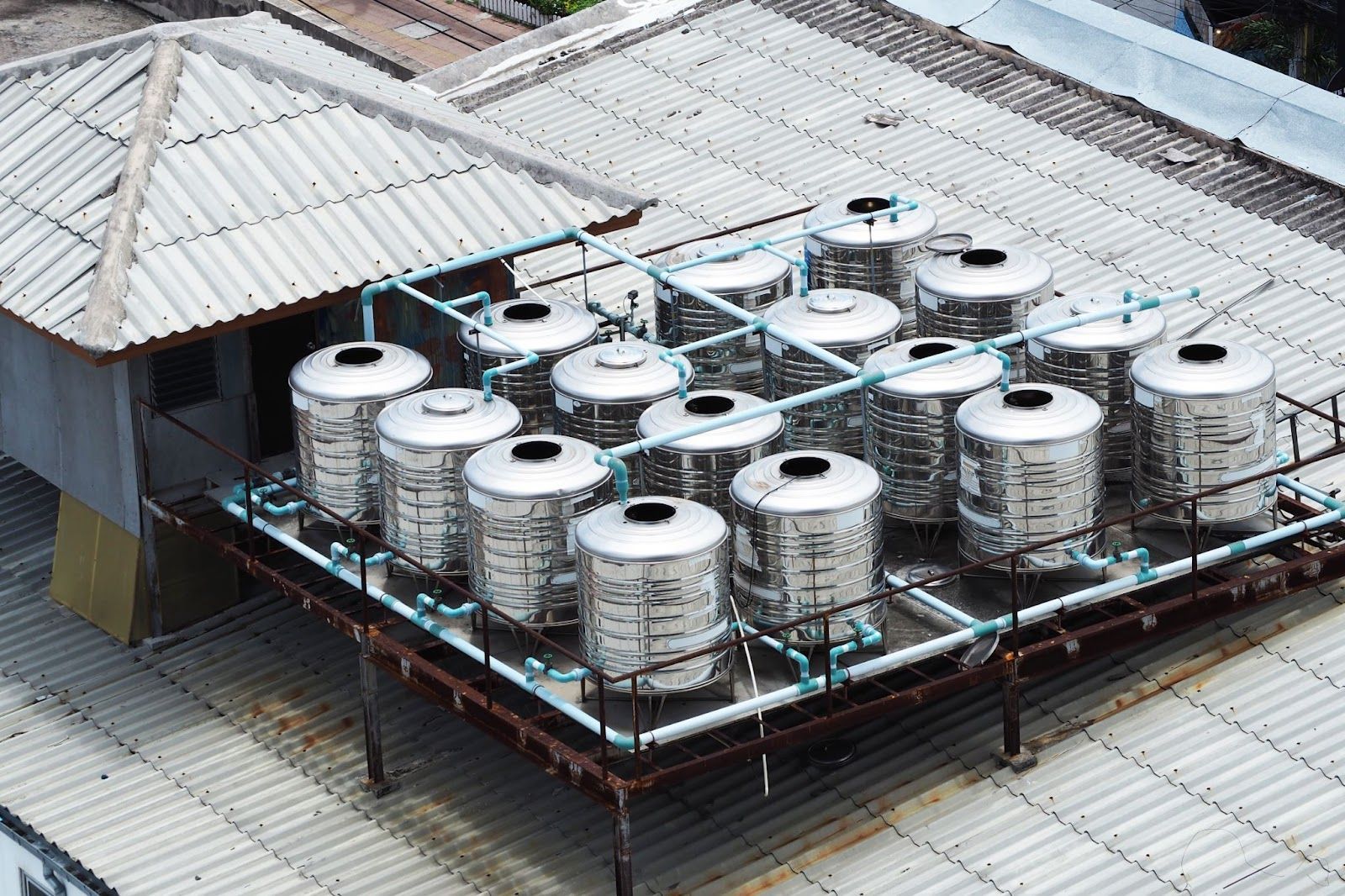 optimal location for water tanks