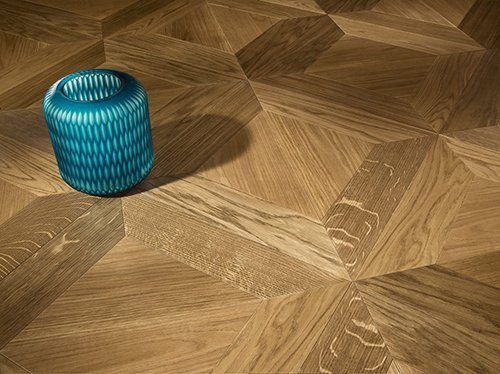 Parquet con disegni geometrici