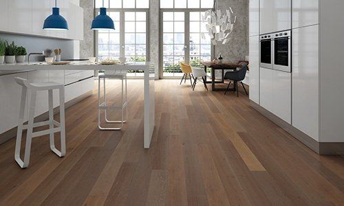 Salotto con parquet