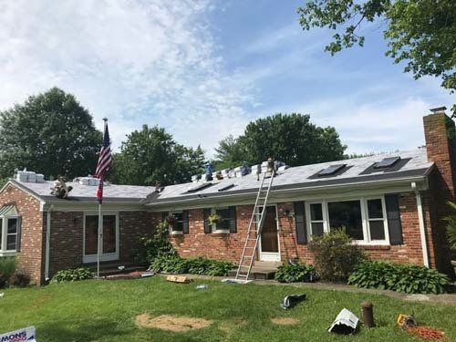 house getting roof replacement