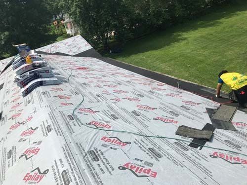 house with roof liner