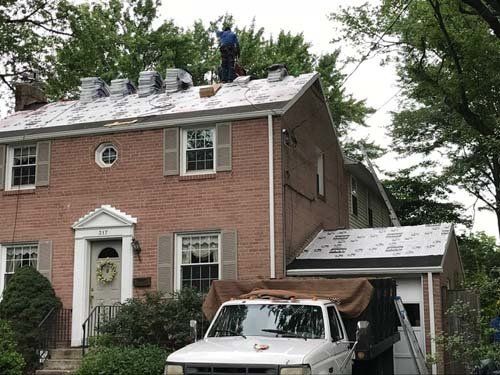 house getting new roof