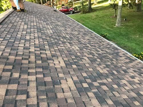 roof shingles during the day