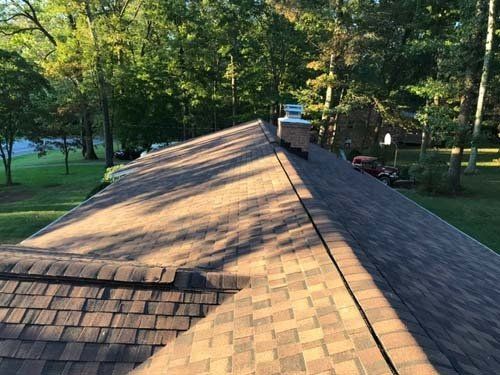 sunlight shining on roof