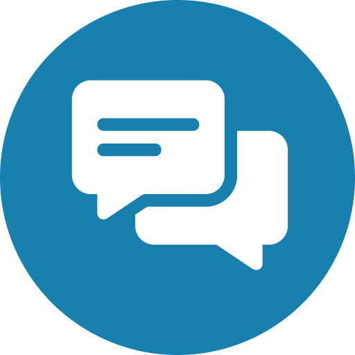 Two speech bubbles