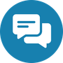 Two speech bubbles