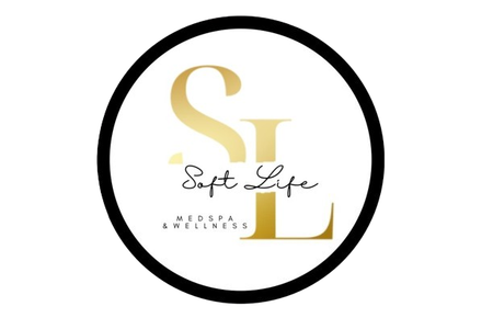 A logo for a company called soft life