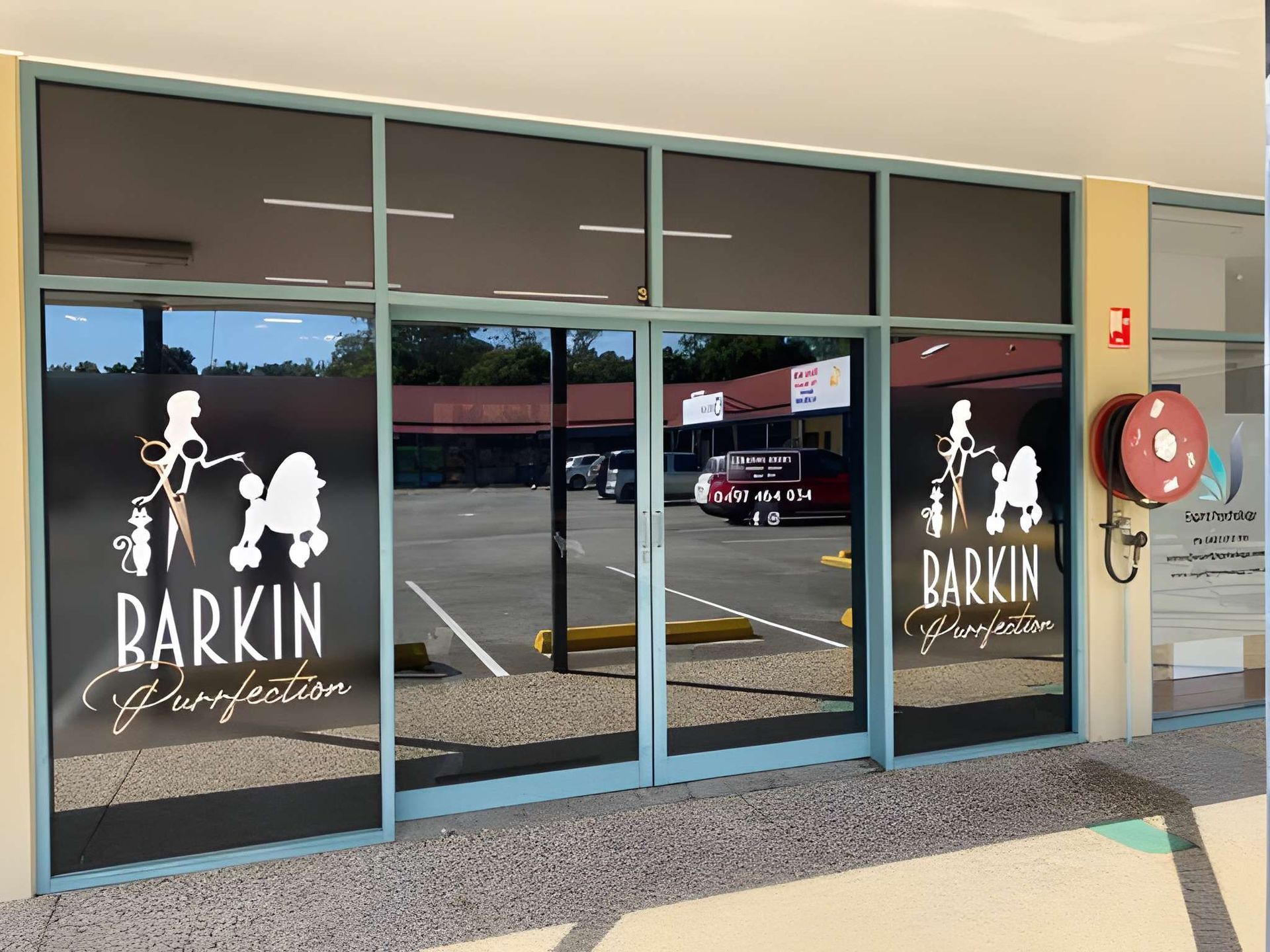 Exterior of Barkin Perfection, a Dog Grooming Business — Wide Bay Tinting in Kensington, QLD