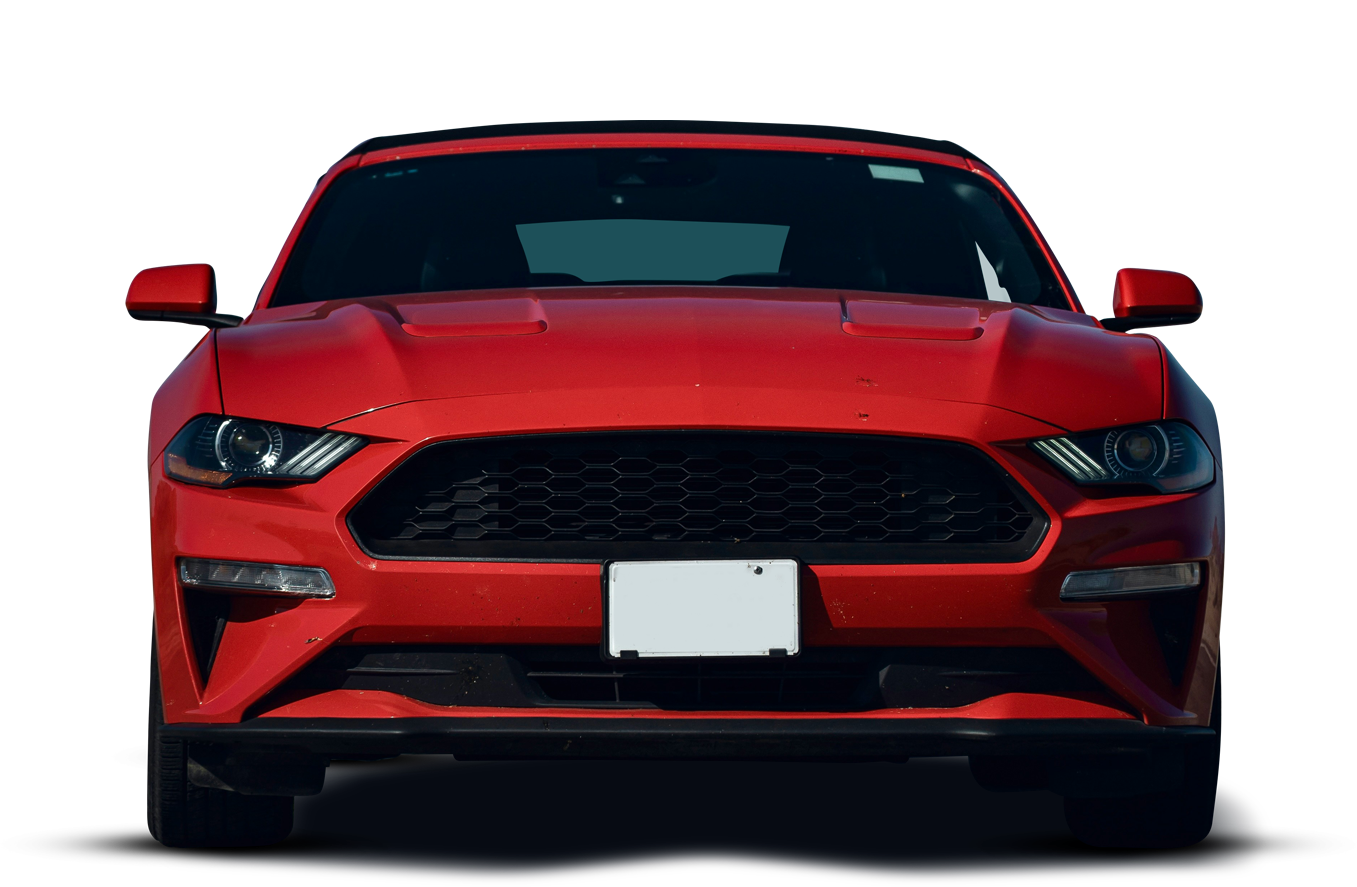 Red Mustang Front View | MJ Auto Repair