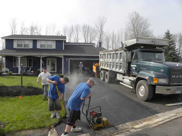 Prepping  Asphalt — Syracuse, NY — Dependable Paving Co., Inc.