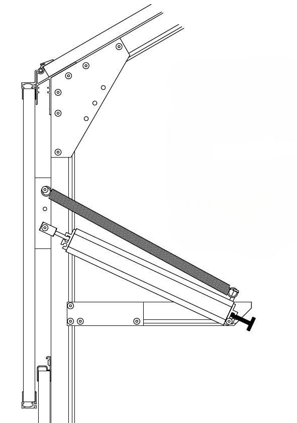 Hebezylinder - Lüftcheck für Seitenwandkippflügel oder Frühbeetfenster, ohne Zubehör