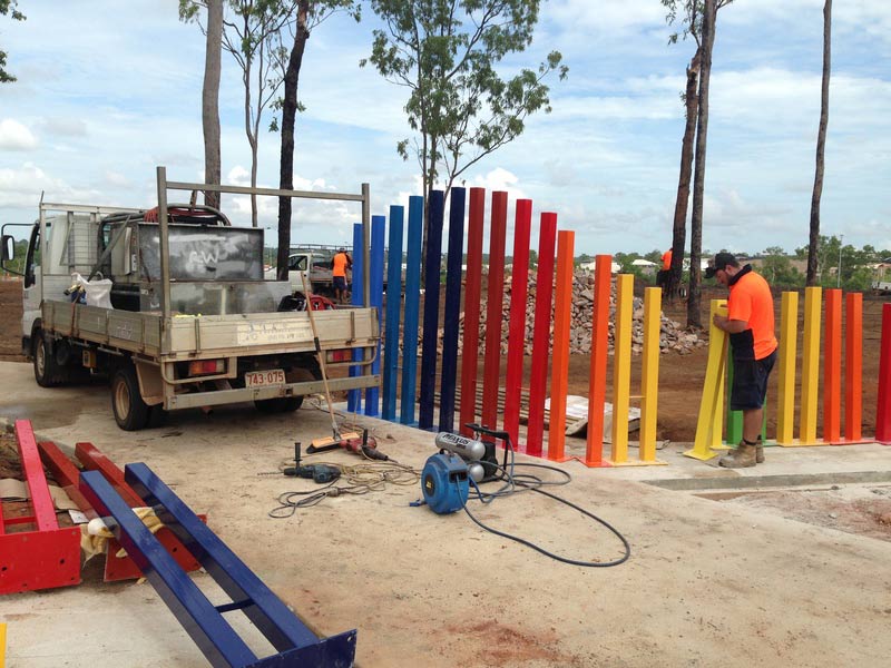 Colorful Fabricate Steel — Welding and Fabrication Services in Winnellie, NT